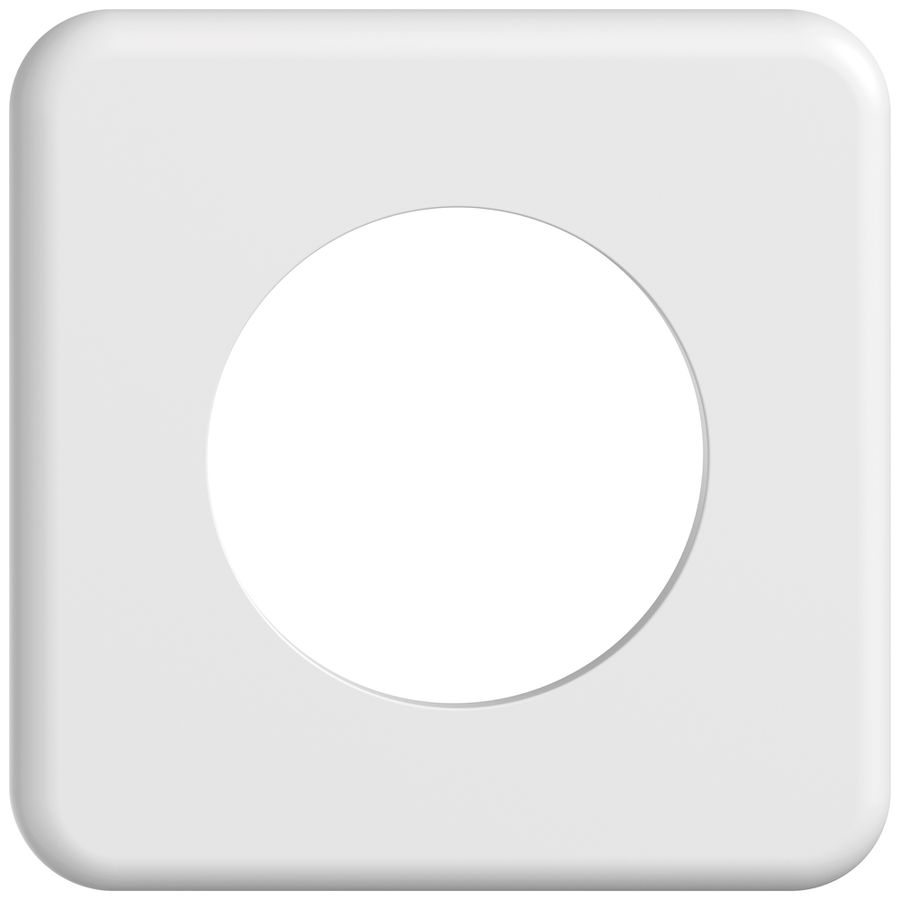 UP-Abdeckplatte STANDARDdue SNAPFIX® 1×1 1×Ø50 90×90mm ws