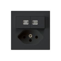 UP-Leuchtkombination 1/3+3/1P+T13 schwarz kallysto 2 Linsen