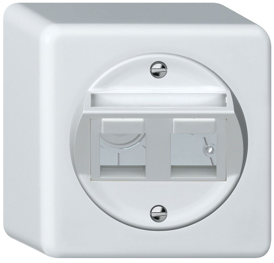 Kit de montage AP origin oblique 2×Kestone 88×88mm blanc