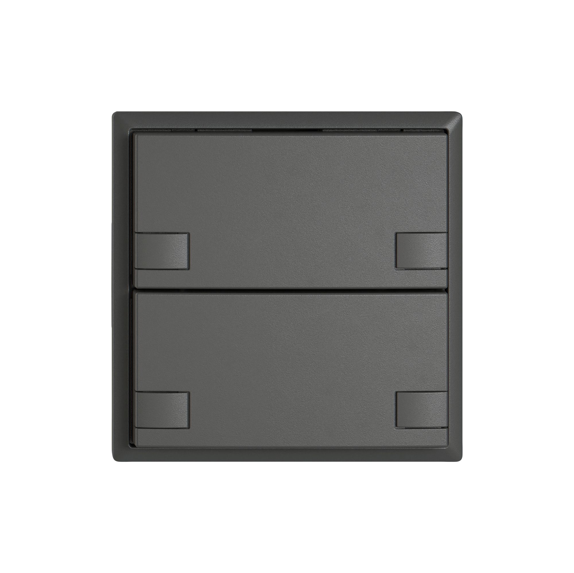 Pulsante universale EDIZIO.liv UNI SNAPFIX® s.LED 2× com.2T grs