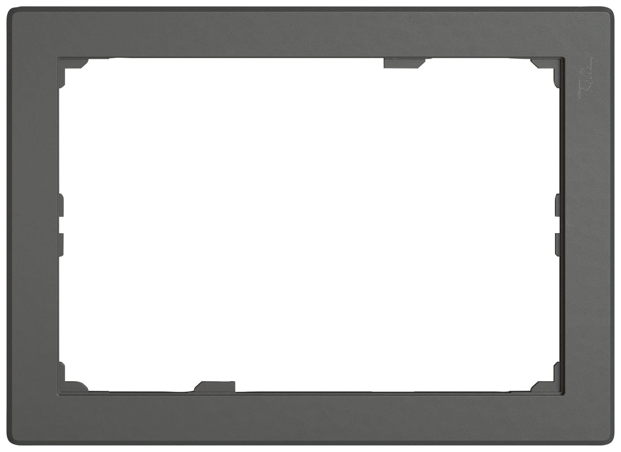 Piastra frontale EDIZIO.liv SNAPFIX® per KNX-Panel 7" 120×180 mm grs