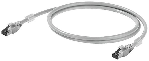 Cavo patch Weidmüller CabinetLine cat.6A LSZH RJ45/RJ45 0.6m grigio
