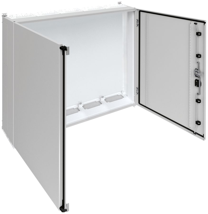 Armadio murale Hager univers con porta piena CP II IP55 1250×1300×275mm RAL 7035