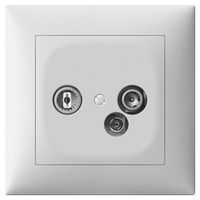 UP-Antennendose SIDUS TV-R-Daten 11dB/65 weiss