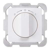 UP-Schwenktaster 1->0<-2 weiss kallysto mit Drehgriff