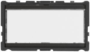 Ruftaster-Halbmodul Hager elcom.one mit LED-Schild für 1Wohnung