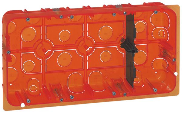 Boîtier ENC BATIBOX 2×10 mod. univ.T=50mm orange