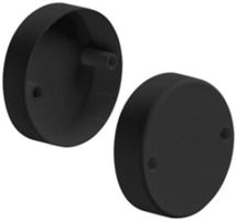 Rosace de plafond HSB Weibel Basic Ø82×21mm matière synthétique noir