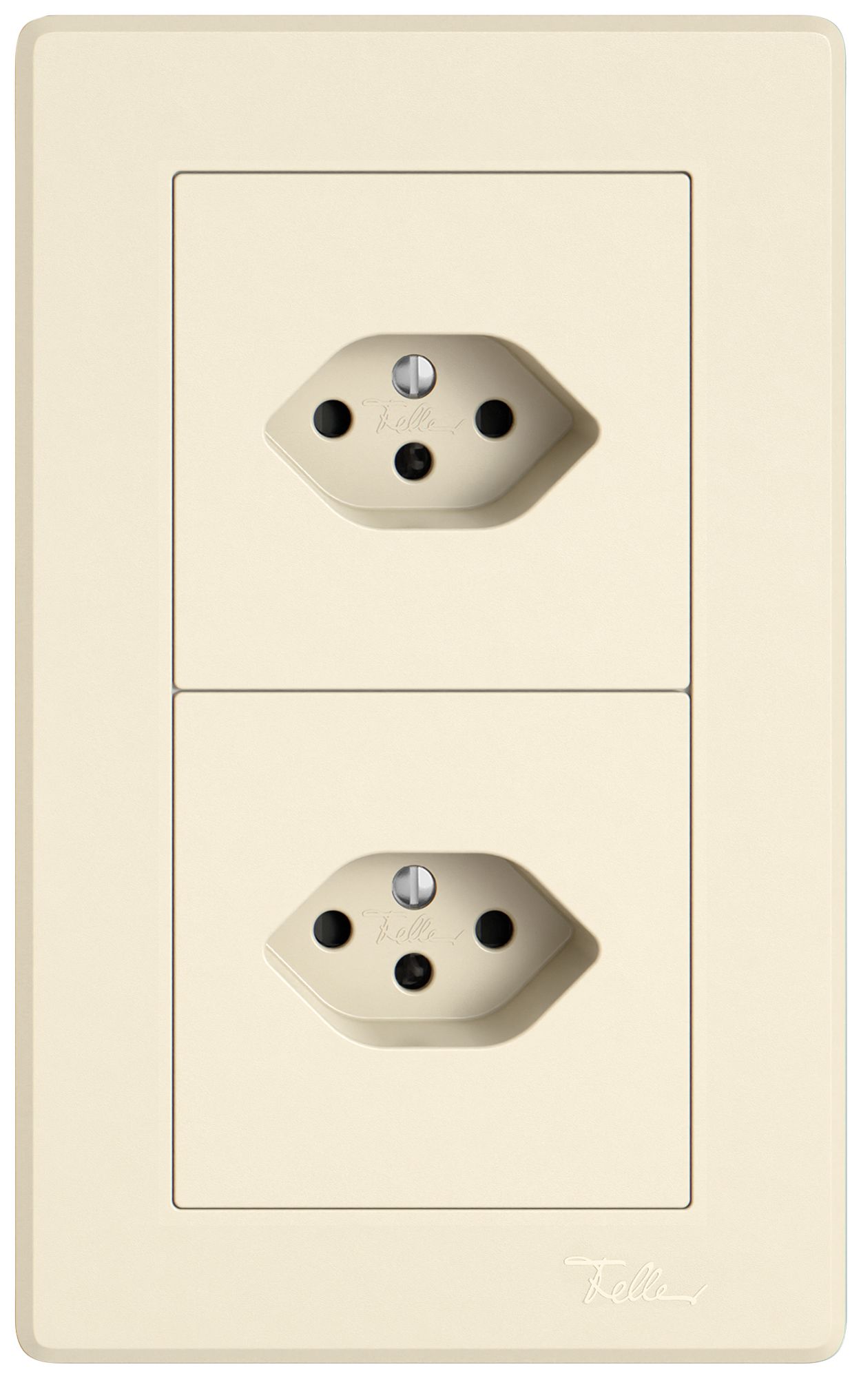 Combinazione INC EDIZIO.liv SNAPFIX® 2×1 156×96mm 1×T13+1×T13 crema