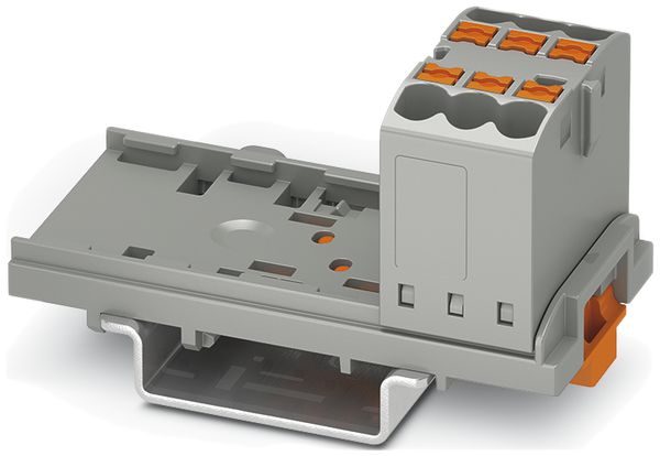 Verteilerblock Phoenix Contact PTFIX 6×2.5mm² senkrecht für NS 35, grau