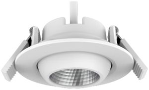 Downlight LED INC DOTLUX CIRCLEmini-AC 5W 400lm 3000K 40° blanc