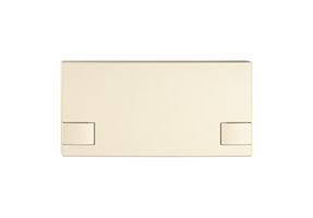 Poussoir 1/2 EDIZIO.liv KNX et UNI a.SNAPFIX® sans LED commande à 2 touches cr