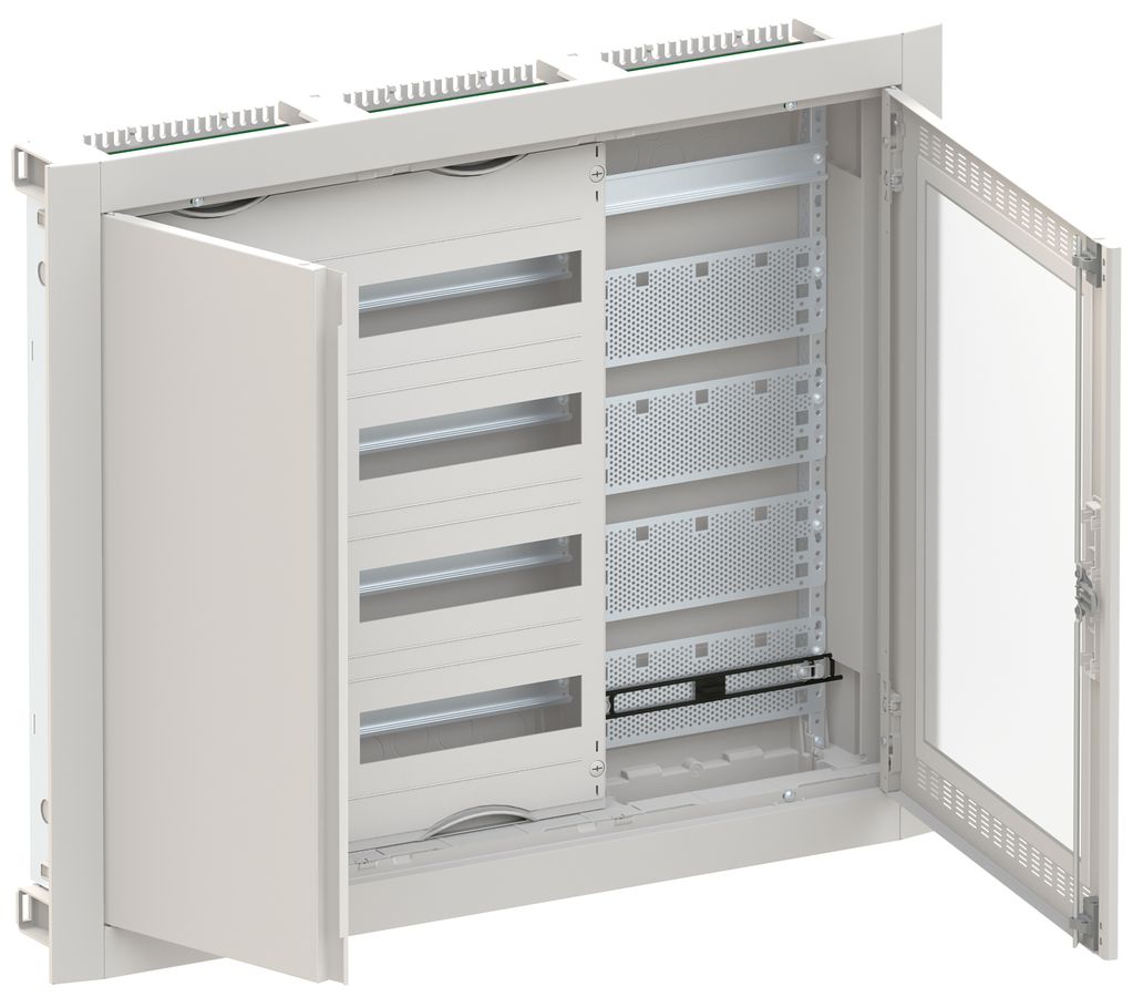 Distributeur ENC ABB ComfortLine 4 rangées 96UM avec porte WiFi 865×714×125mm