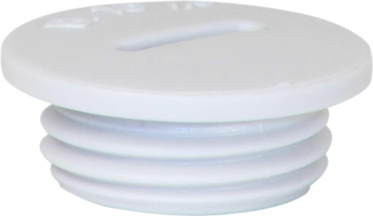 Bouchon avec rebord PS M16 gris clair