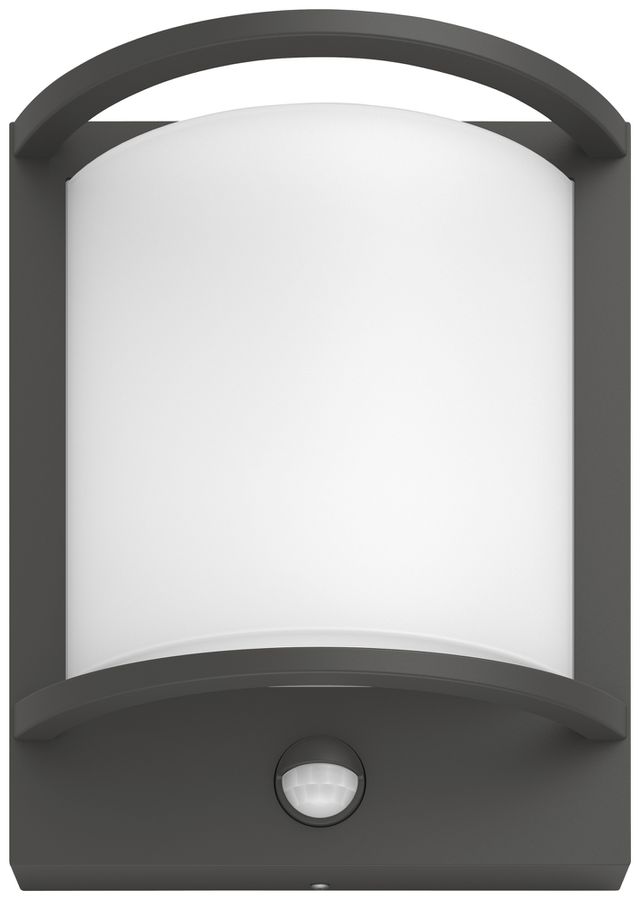 Applique LED Philips Samondra IR SEN 3.8W 800lm 827 IP44 anthracite