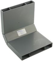 Coude plat 90° zing.p.30×200mm canal de sol noyée