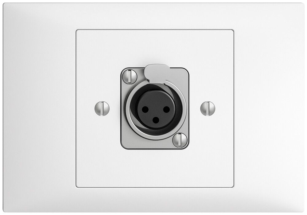 Kit di montaggio INS EDIZIOdue BKE per XLR bianco