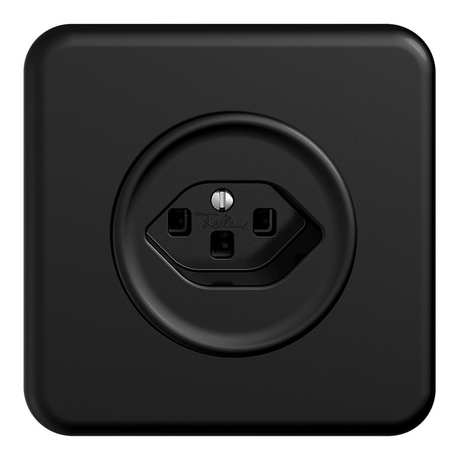 UP-Steckdose STANDARDdue T23 schwarz