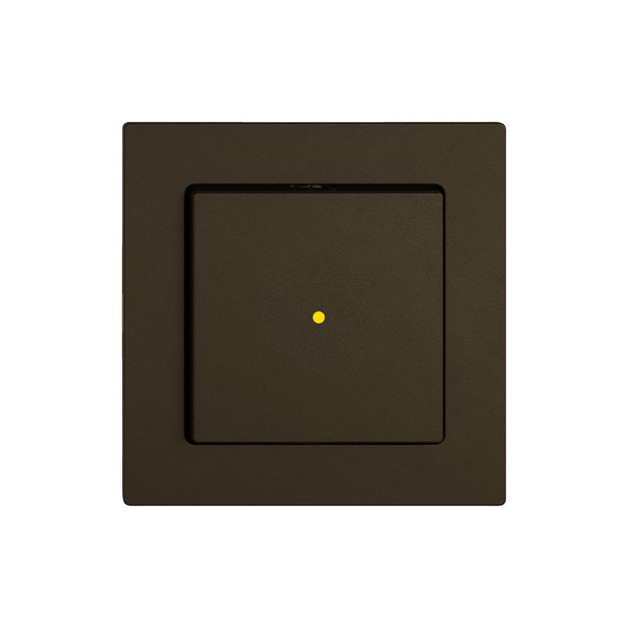 Drucktaster EDIZIO.liv SNAPFIX® ARK/1P Frontbeleuchtung gelb br