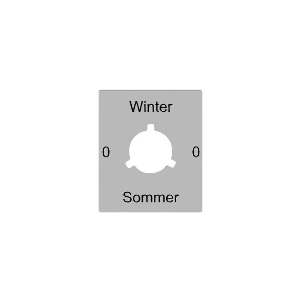 Kennscheibe 0-Winter-0-Sommer für Drehschalter FLF FH