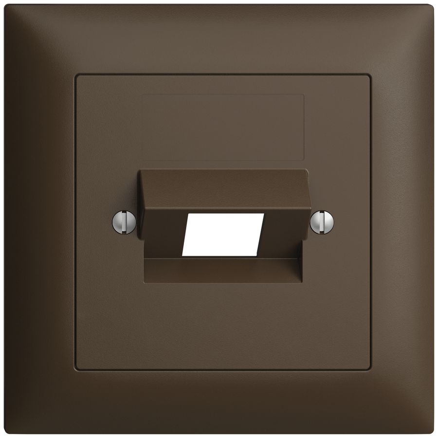 Frontset EDIZIOdue coffee 88×88mm 1×RJ45