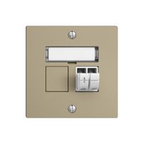 Audiodose Push Type EDIZIOdue F, 1×, Beschriftungsset, sand