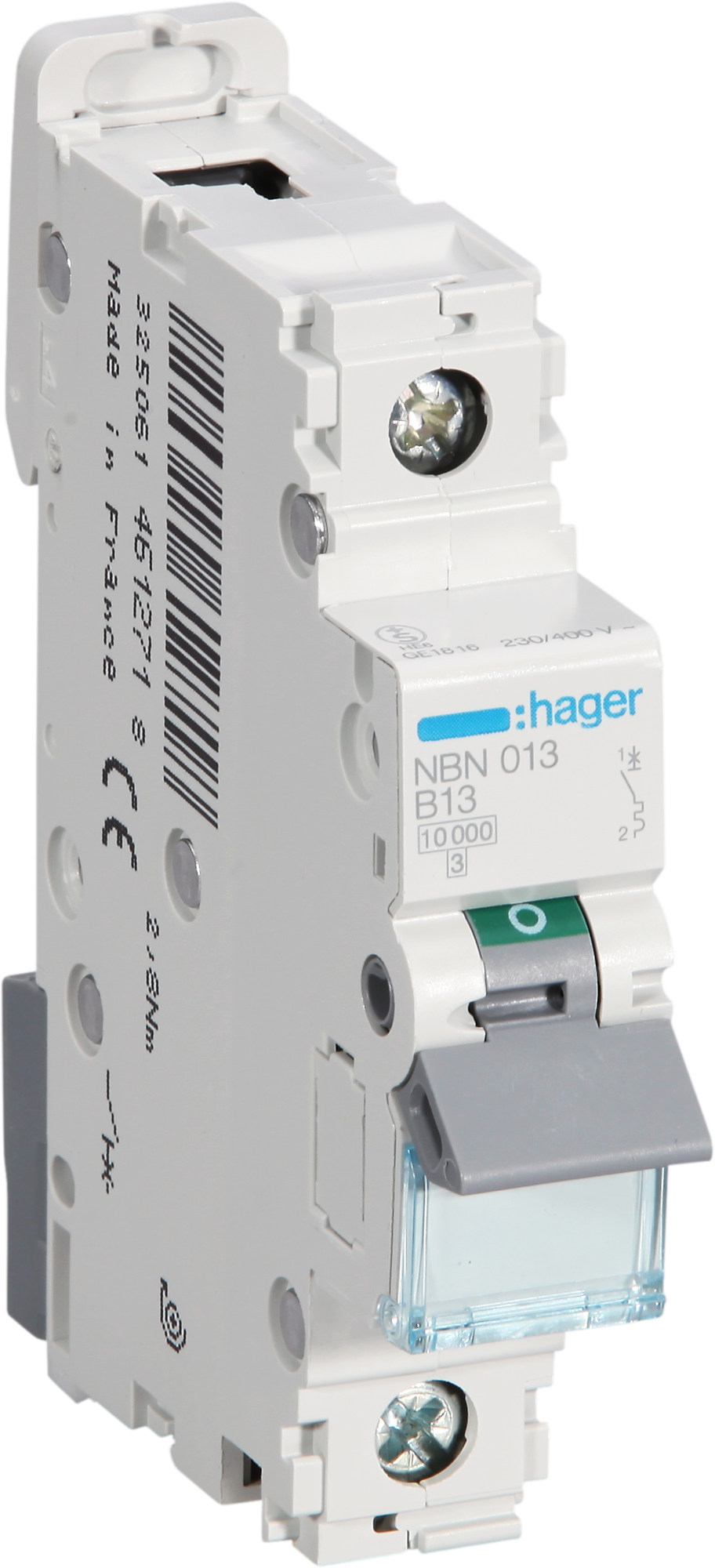 Leitungsschutzschalter Hager MCB 1P 230V Typ B 13A Icn 10kA Icu 15kA 1TE