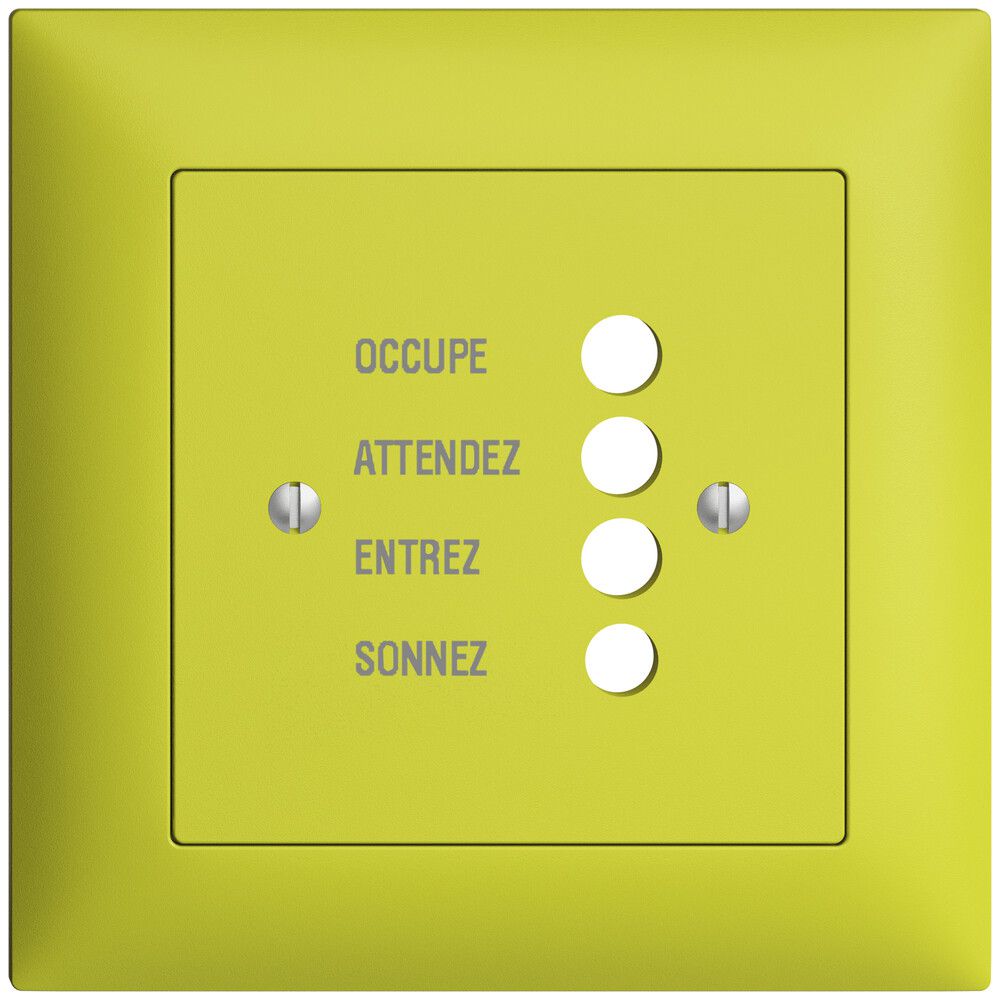 UP-Frontset EDIZIOdue lemon 88×88mm für Türstation 1334.F