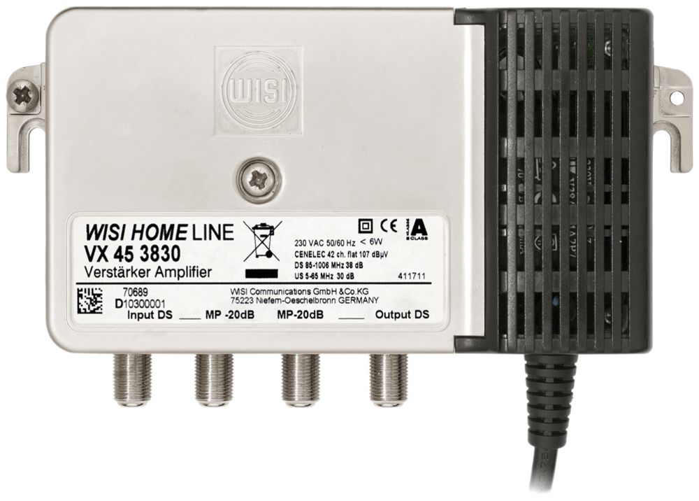 HA-Verstärker R/TV VX45D 3830 38dB, inkl. Rückweg, WISI