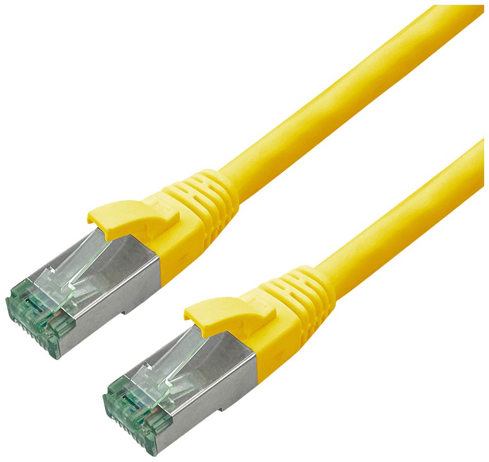 Câble patch RJ45 ROLINE RM cat.6A S/FTP AWG26 TPE jaune 5m