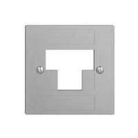Frontplatte 2×RJ45 ITplus EDIZIOdue silver