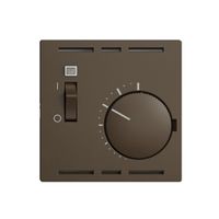 Frontset EDIZIOdue coffee 60×60mm für Raumthermost. mit Schalter