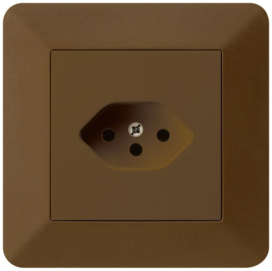 UP-Steckdose kallysto.trend T13 braun mit Kinderschutz