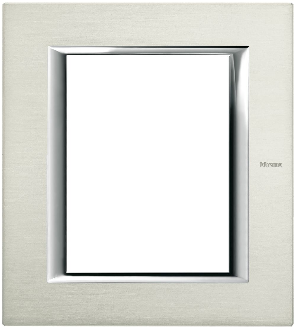 Abdeckrahmen Al gebürstet Axolute 141.5×127mm