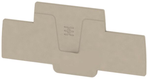 Plaque de fermeture Weidmüller série A AEP 2C 1.5 98.5×2.1mm, beige