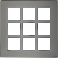 Abdeckrahmen ATO 3×3 Modul, stainless steel reflective