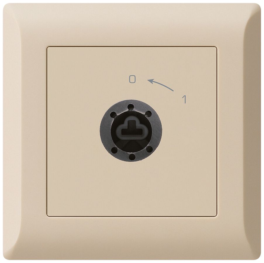 UP-SchwenkTaster 0<-1/2L kallysto.line beige für Schloss ohne Zylind