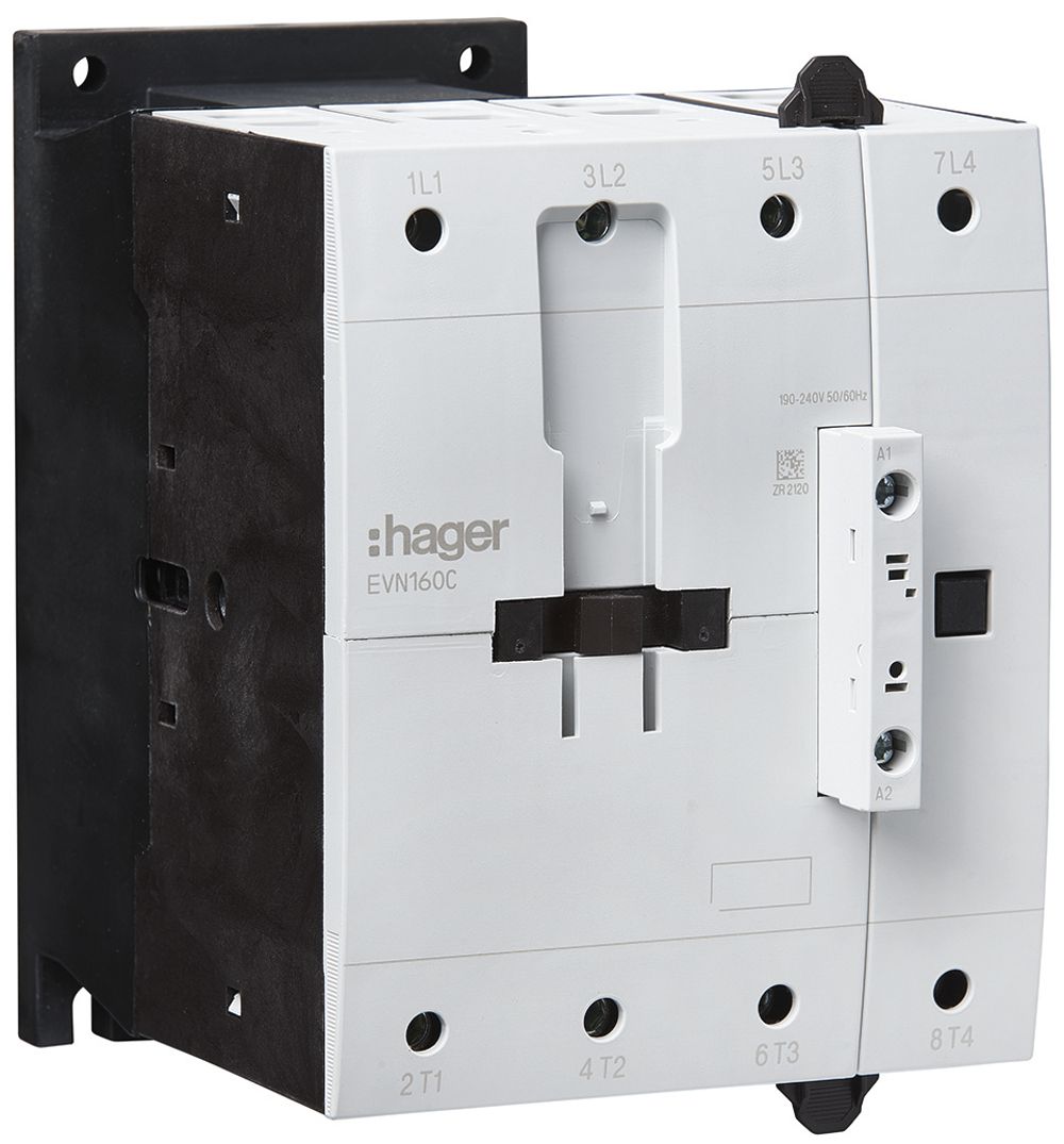 Leistungsschütz Hager 4P 160A bei AC-1 Spulenspannung 230VAC