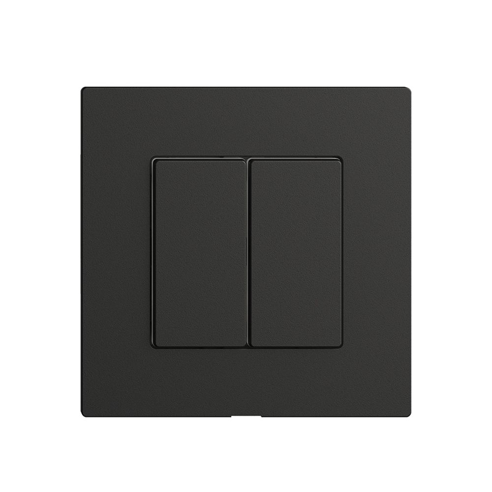 Kit copertura per interruttore 2c/2t Edue Wiser nero