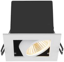 LED-Downlight SLV KADUX Single 7.5W 770lm 3000K 38° DIM 90×90mm weiss