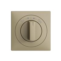 Frontset EDIZIOdue Su->I<-Giù sand 60×60mm für Schwenktaster