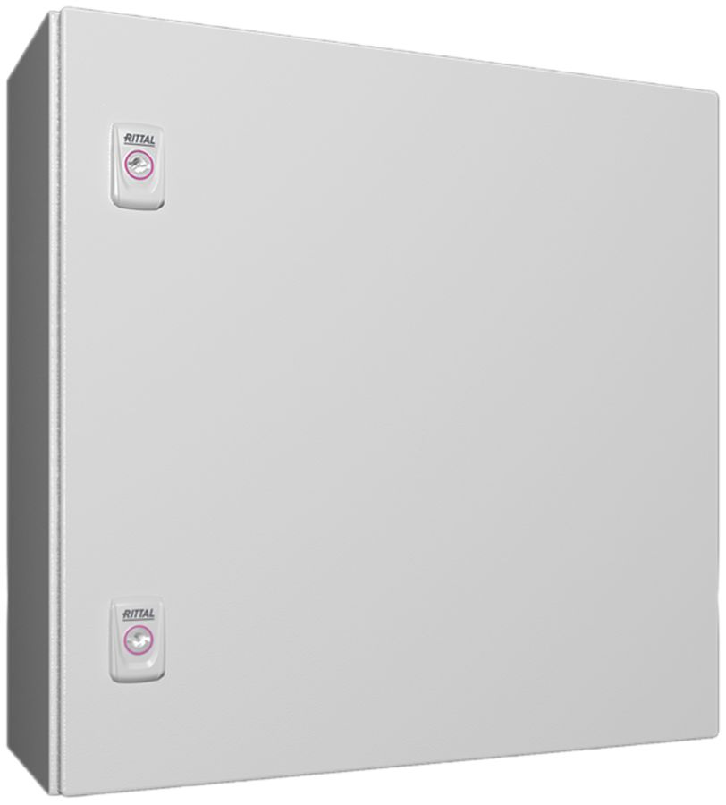 Armoire compacte Rittal AX, 1 porte, IP66, 500×500×210mm, tôle d'acier