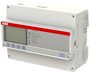 Compteur d'énergie AMD ABB iBus A43 313-600, 3×80A Argent 2DI/2DO M-Bus METAS