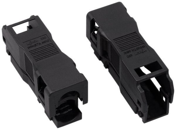 Zugentlastungsgehäuse WINSTA MINI 2L für Ø3.8…8.2mm, schwarz