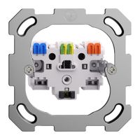 Einsatz Steckdose FH T13 mit LED blau