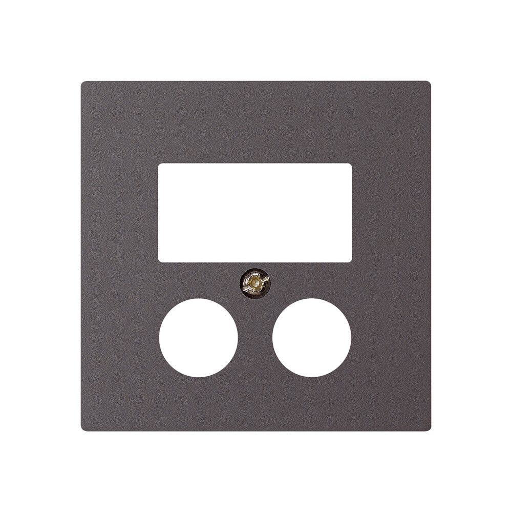 Placca frontale 2×coas+2×RJ45 kallysto HomeWay antracite