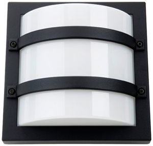 Applique LED SG Largo 10W 550lm 830 IP65 REG 240×240×120mm nero