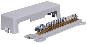 Potenzialausgleichschiene ELBRO 7×2.5…25mm², 1×30×4mm, 1×Ø8…10mm, 100A