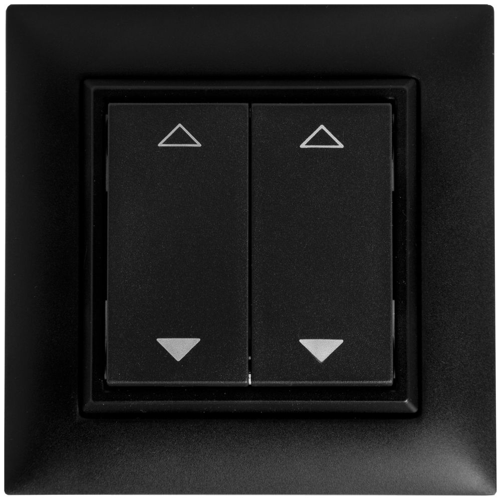 AP-RF-Taster ALADIN EnOcean EDIZIOdue, 2-fach, schwarz, V/Λ