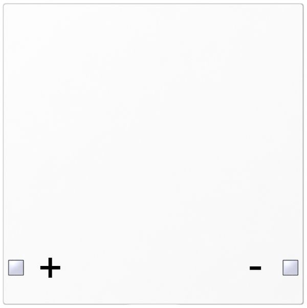 Touche SIDUS 1/2f pour senseur poussoir impression +/-, blanc brillant